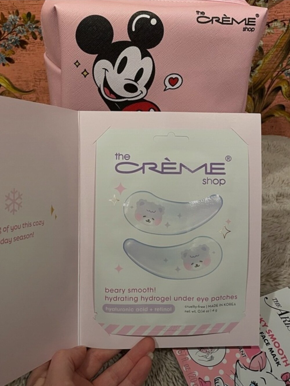 The Crème Shop Pink Mickey Cosmetic Pouch & Sequin Bow Headband Set - Picture 7 of 7